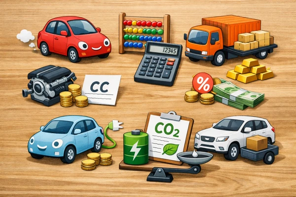 자동차 세금 계산 흐름 표현