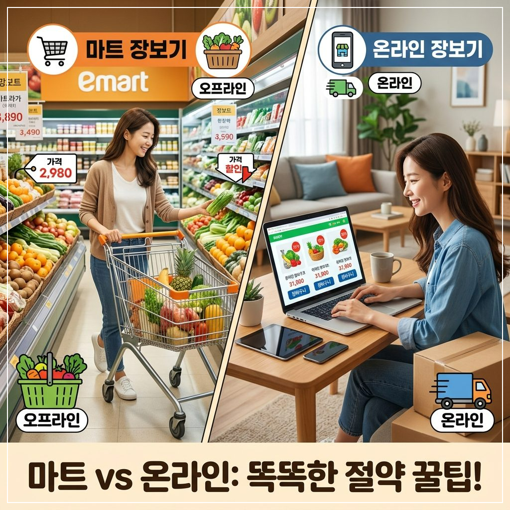 마트와온라인장보기비교