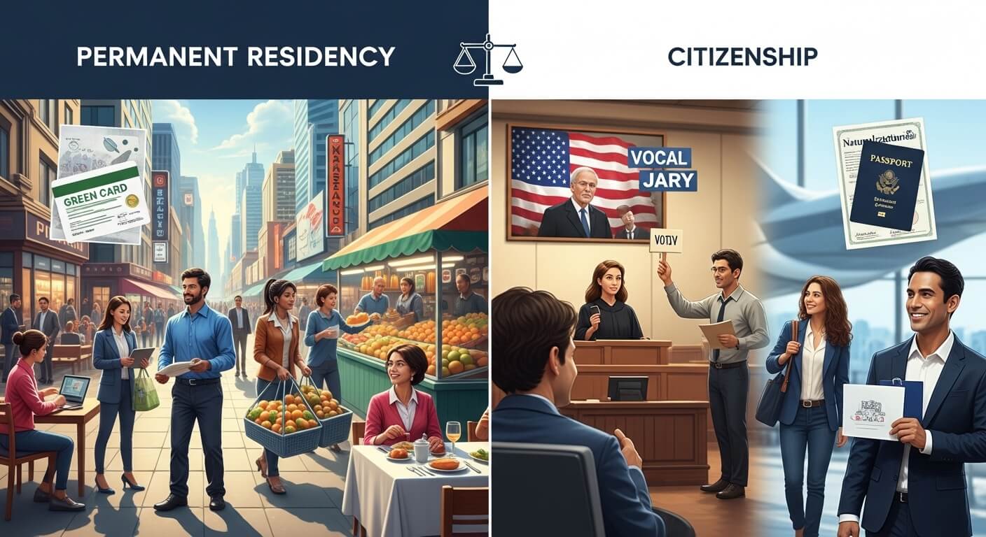 영주권과 시민권의 차이