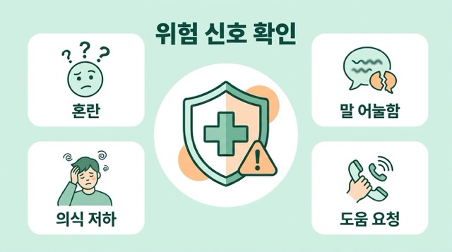 저혈당 위험 신호 혼란 말 어눌함