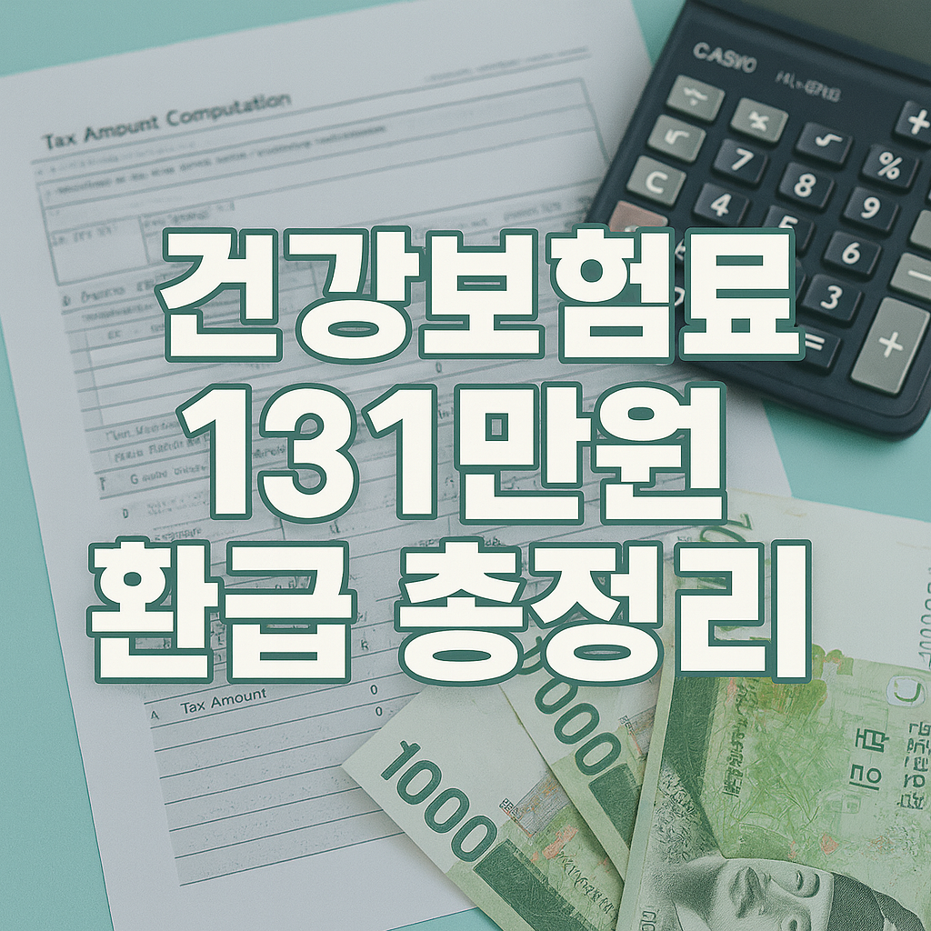 내일부터 건강보험료 131만원 환급