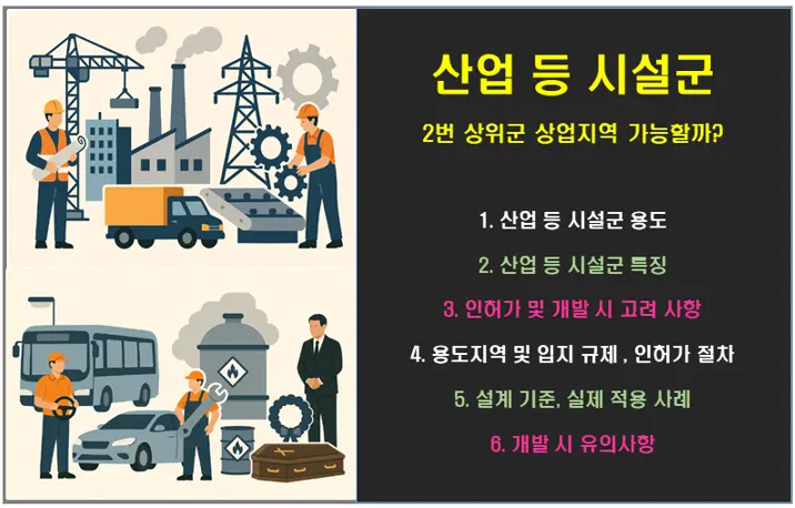 산업 등 시설군 상업지역 허가 가능할까?