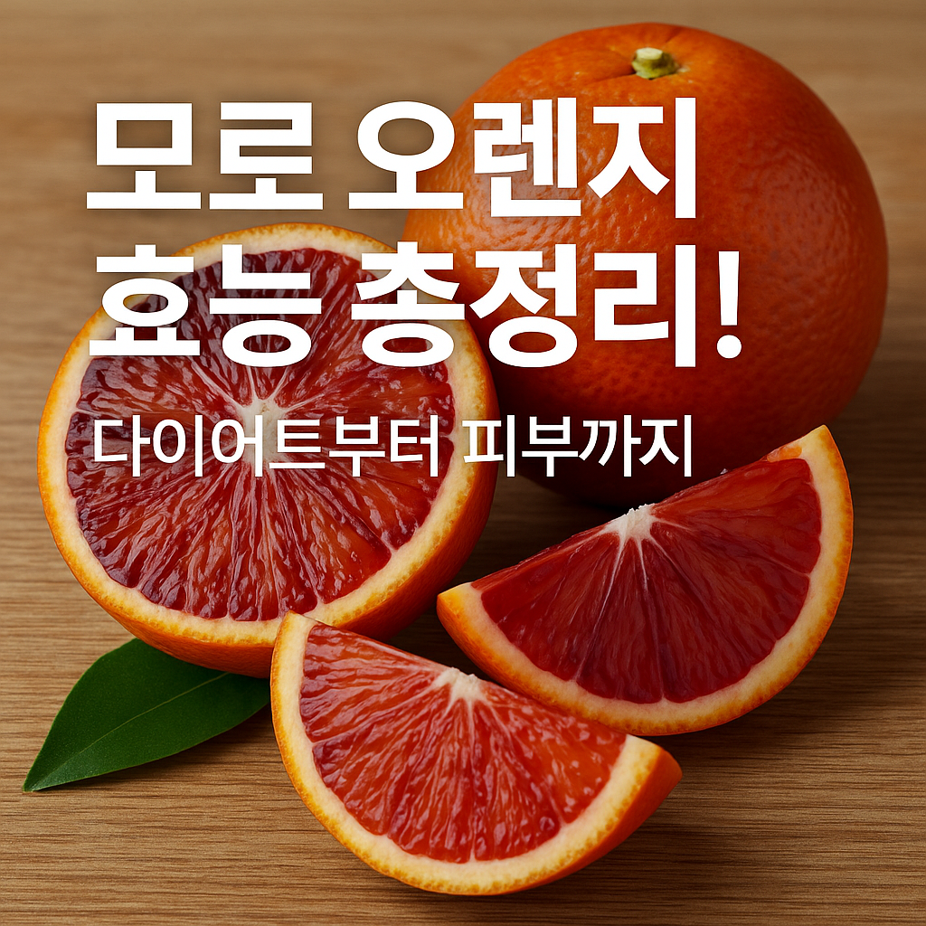 모로 오렌지 효능 총정리! 다이어트부터 피부까지