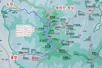 속리산 등산코스와 등산지도 정보_24