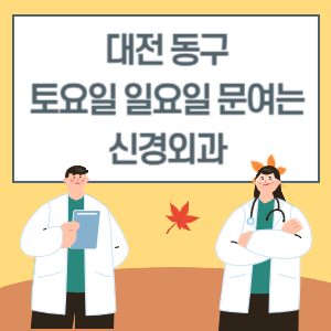 대전 동구 토요일 일요일 신경외과 진료 문여는 병원 리스트