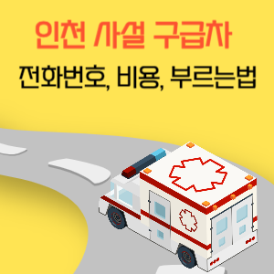 인천 사설 민간 구급차 전화번호 비용 부르는 법