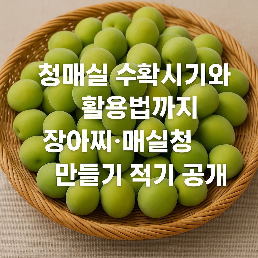 청매실 수확시기