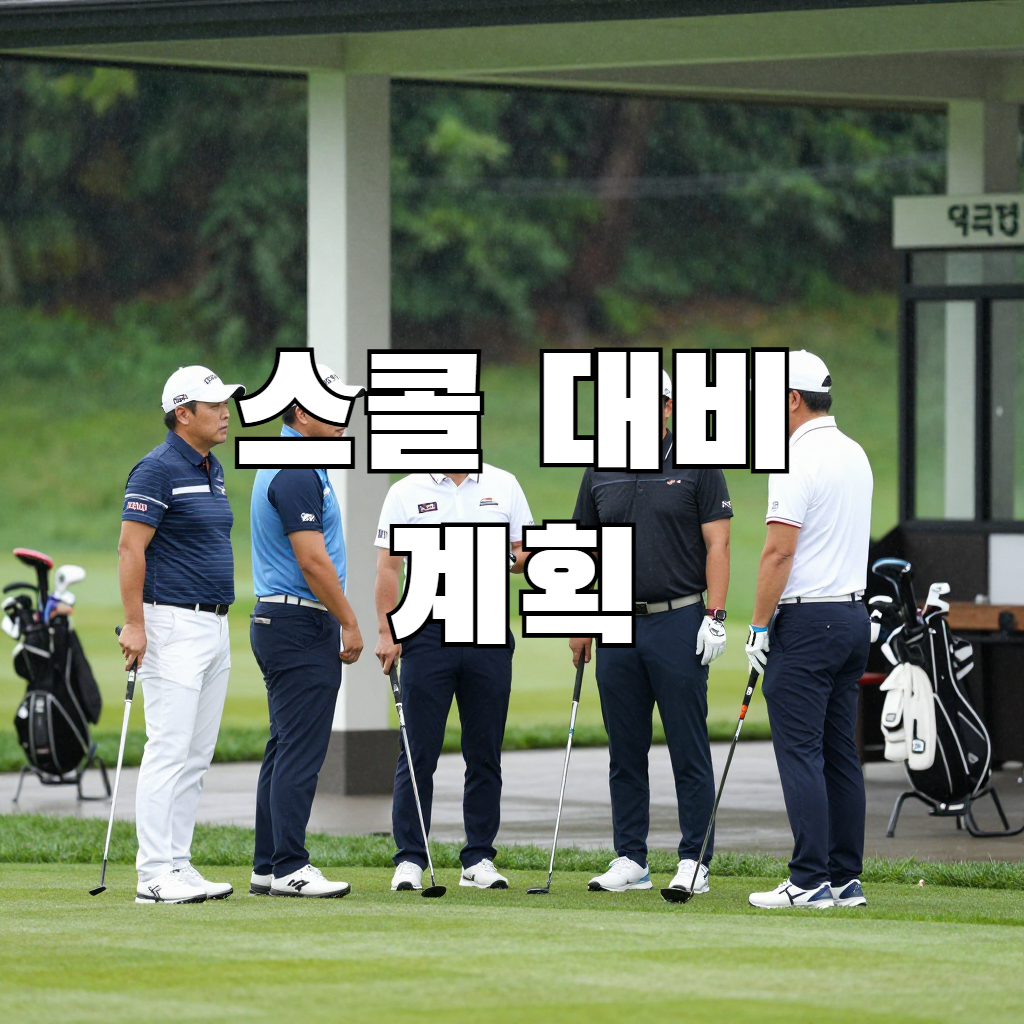 스콜 대비 계획