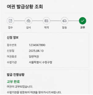 여권 조회 전 확인사항