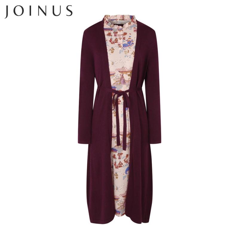 조이너스 프린팅 러플 롱 투피스- JW19SO0503357A