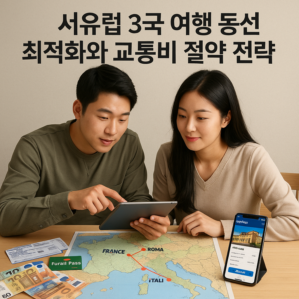 서유럽 3국 여행 동선 최적화와 교통비 절약 전략