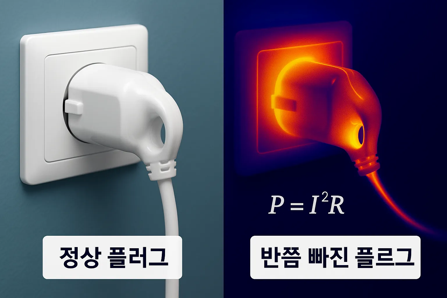 반쯤 빠진 플러그의 위험성