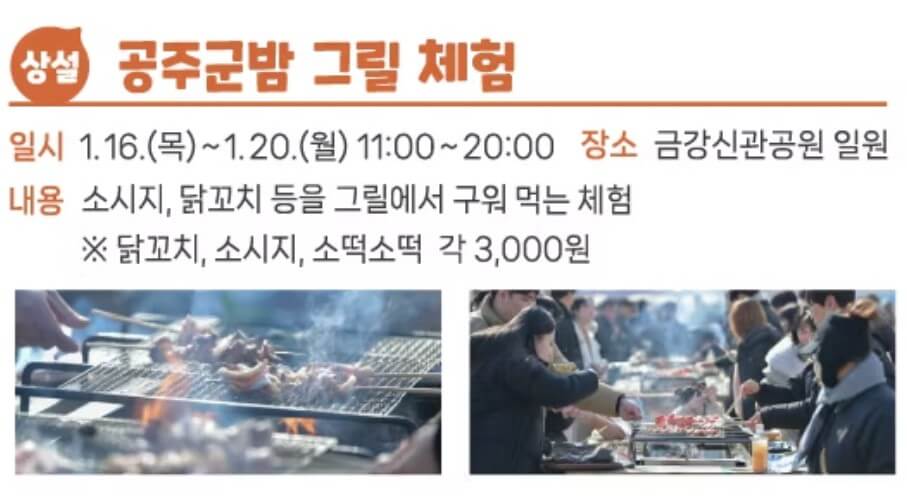 2025 겨울공주 군밤축제