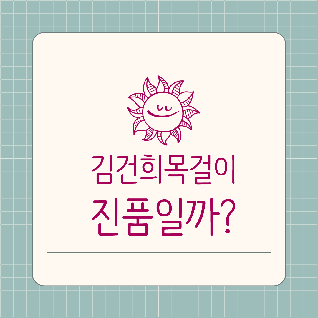 김건희 목걸이 진품일까? - 이 포스팅의 대표 이미지