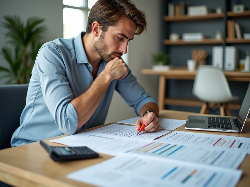 종합소득세 신고를 준비하는 모습