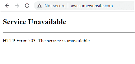 503 Service Unavailable