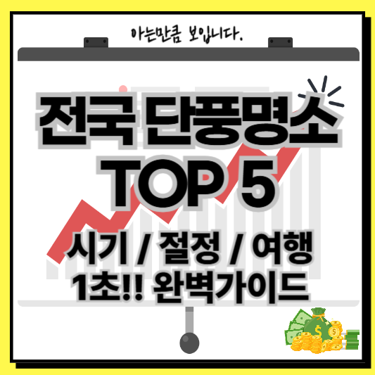 전국단풍절정시기명소