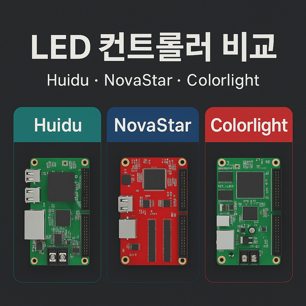 LED 전광판 컨트롤러 브랜드 비교