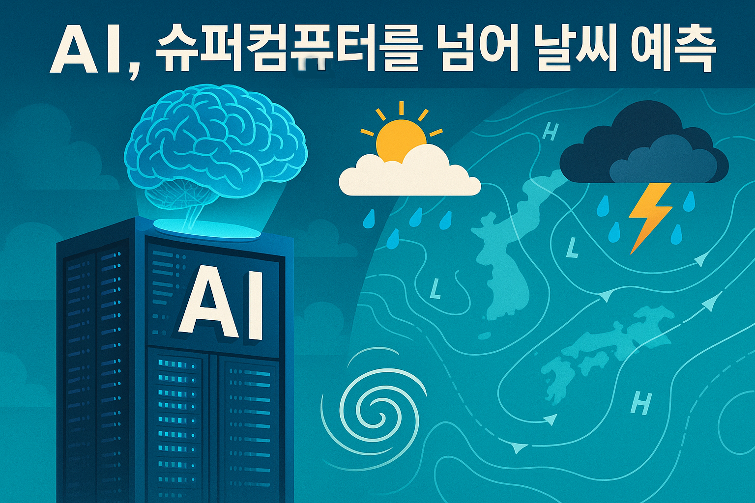 AI 슈퍼컴퓨터를 넘어 날씨 예측