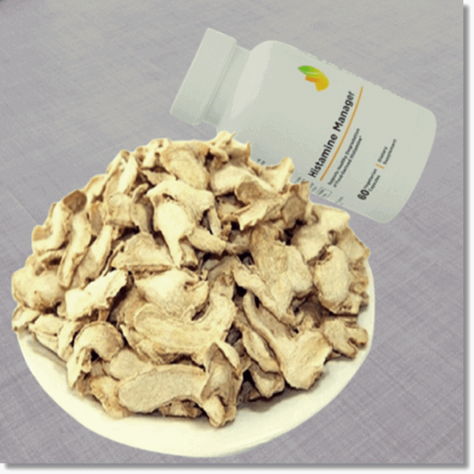 히스타민 불내증 치료 관리에 좋은 생강과 디아민옥시다제