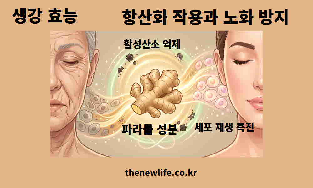 생강 효능 항산화 작용 노화 방지