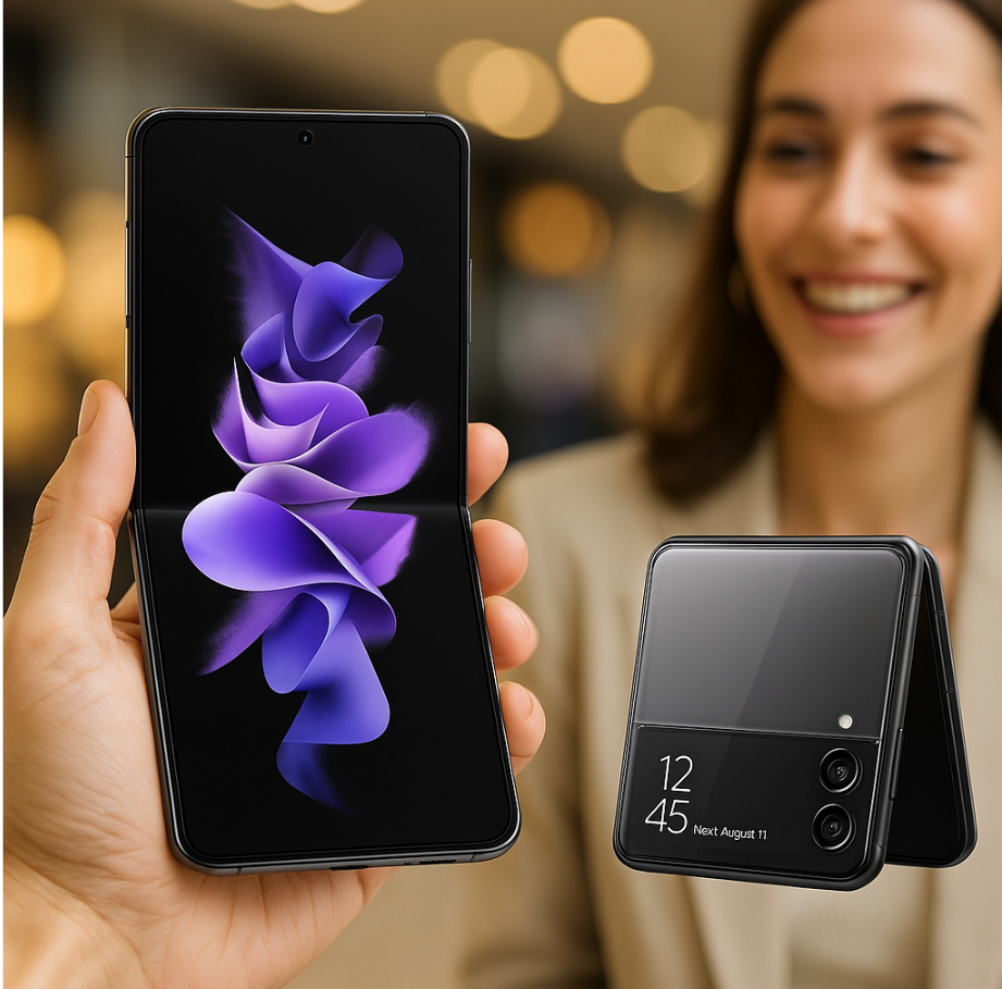 폴더블폰 광고 전략 비교