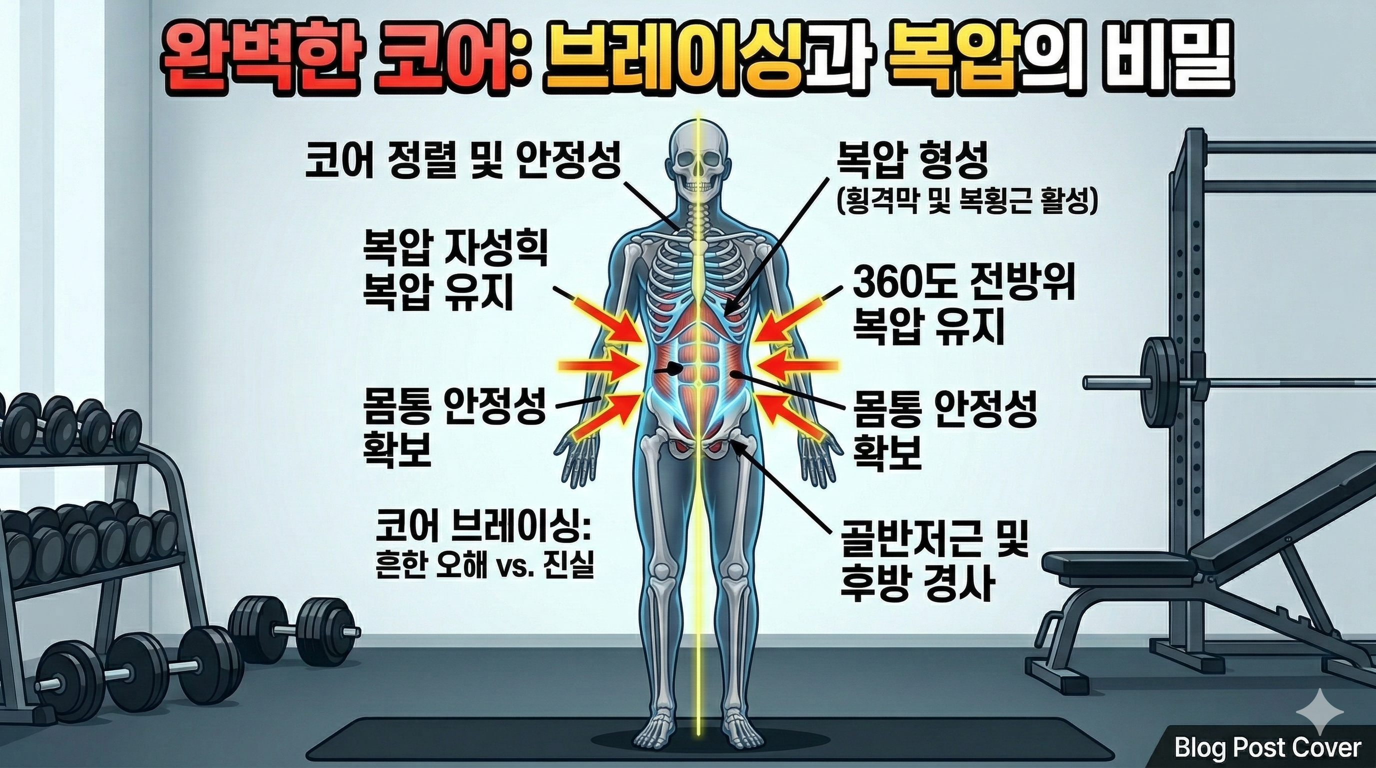 코어 브레이싱 복압 유지 코어 정렬 몸통 안정