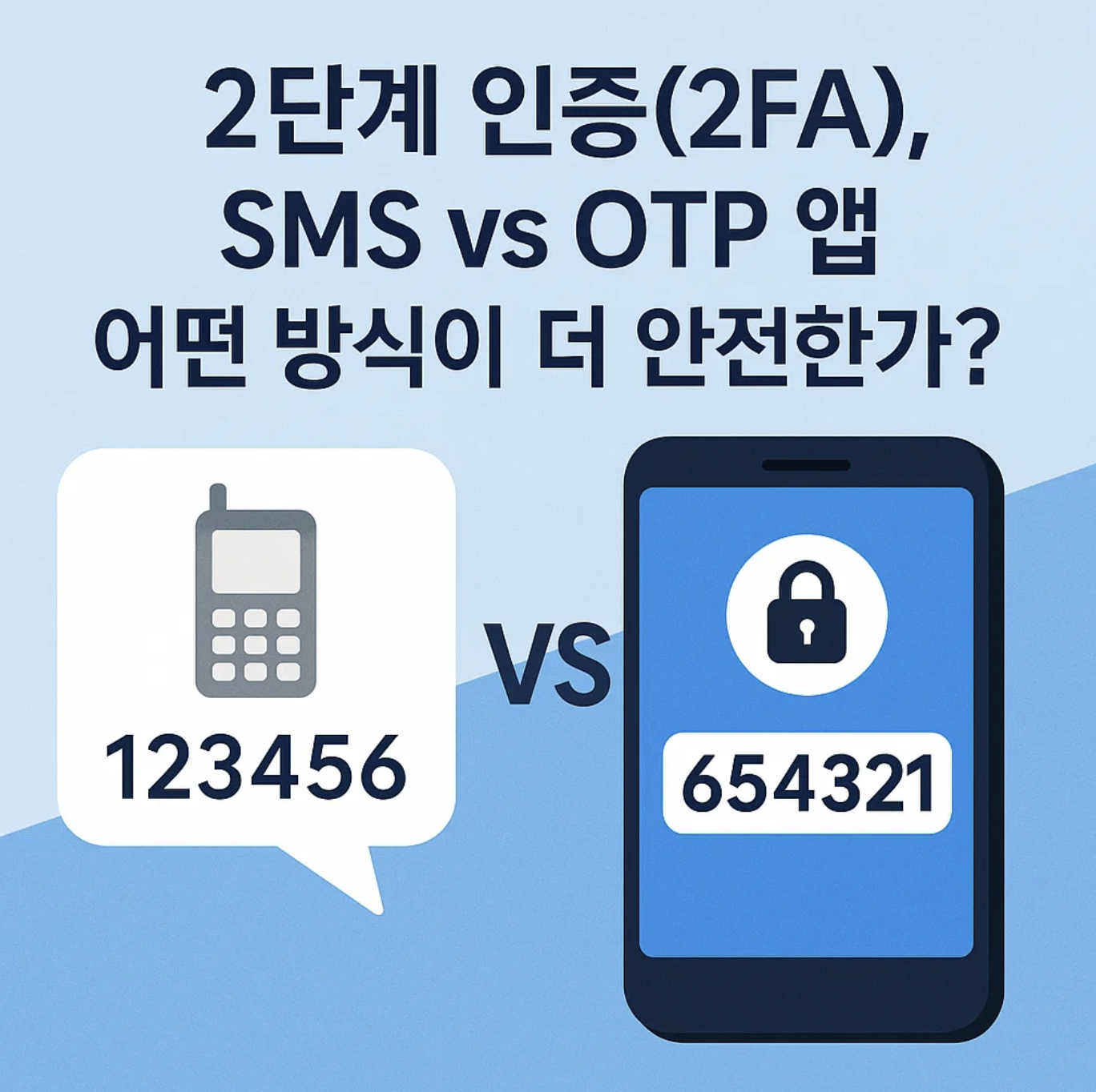 2단계 인증(2FA), SMS vs OTP 앱 어떤 방식이 더 안전한가?