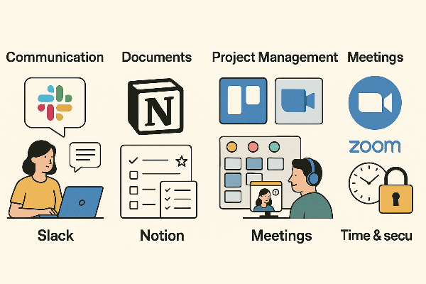 원격근무 필수 툴 5가지 소개 사진
