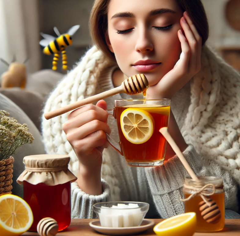 코막힘을 완화하는데 도움이 되는 꿀차마시기