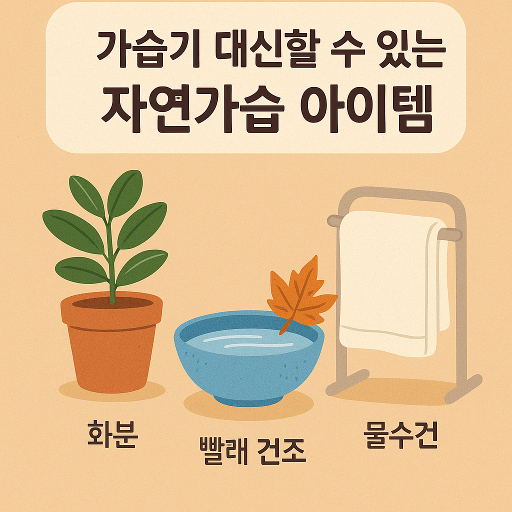 가습기 대신할 수 있는 자연가습 아이템