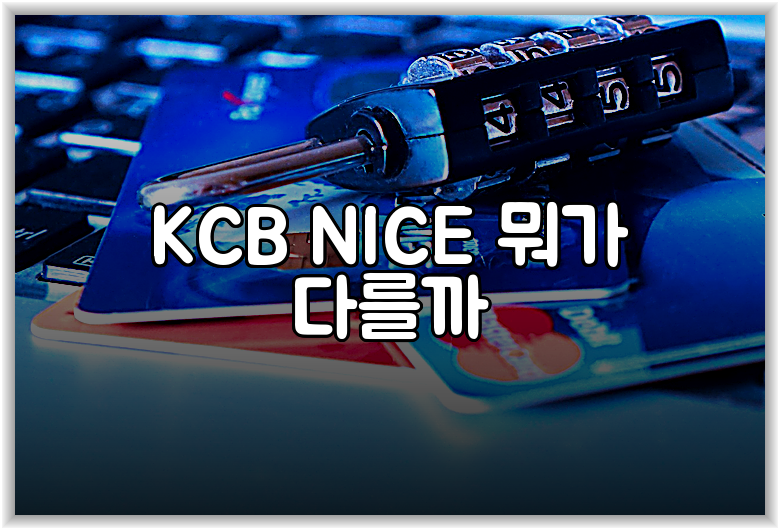 KCB NICE 뭐가 다를까