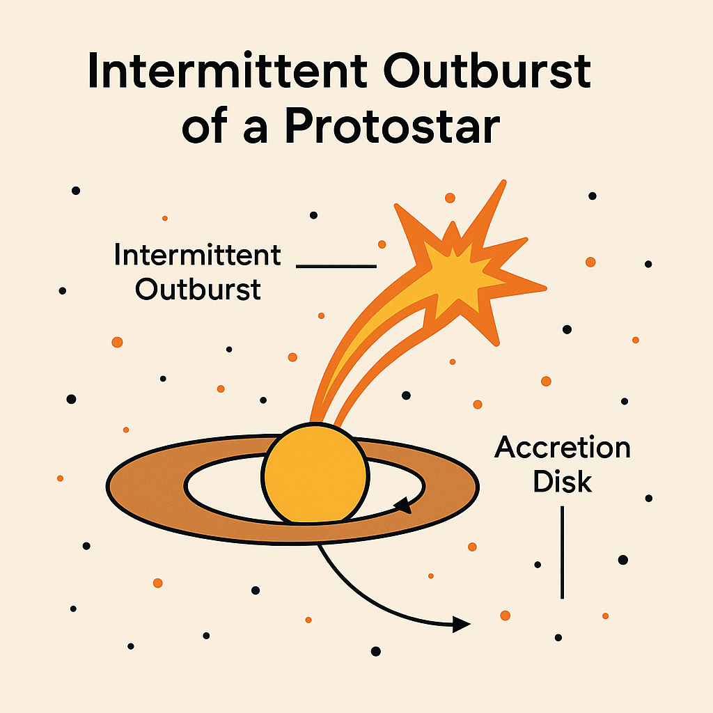 원시별 간헐적 폭발 현상의 이해