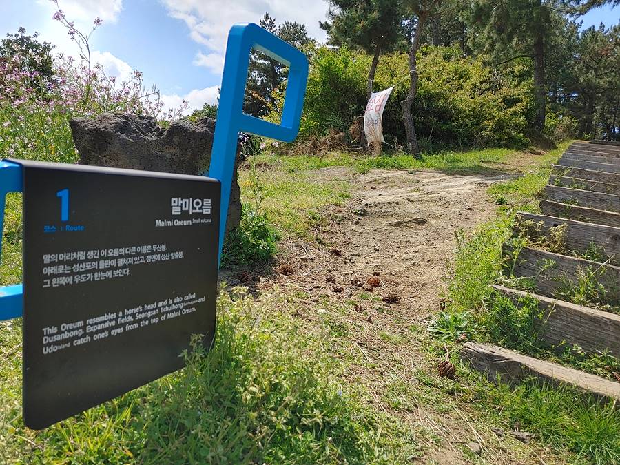 제주올레 1코스. 말미오름 가는길