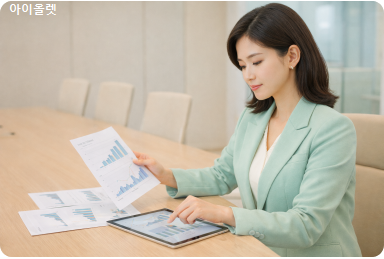 기업 성장 가능성이 투자 판단에 영향을 주는 장면