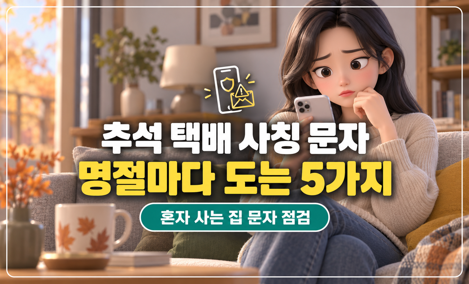 문자함 앞에서 멈춘 손