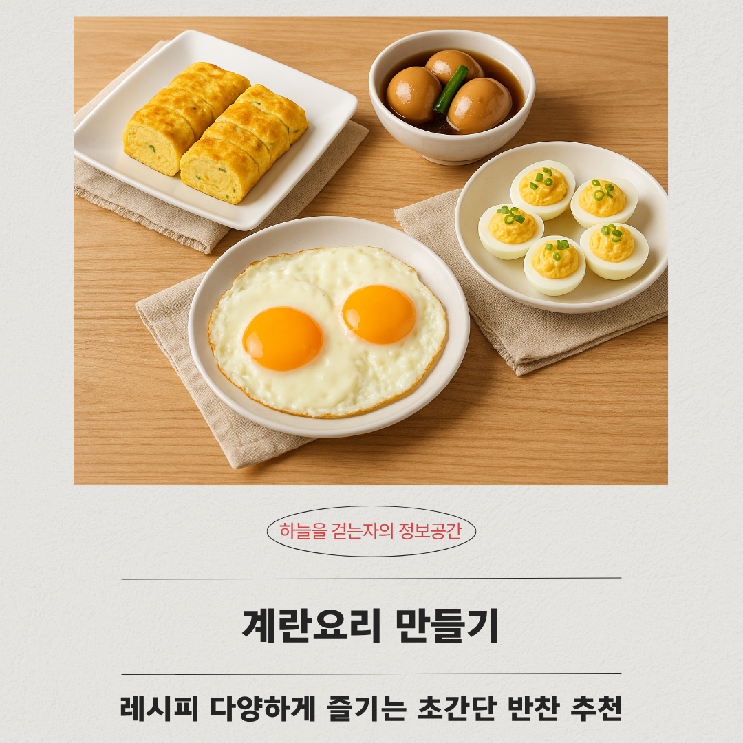 계란요리 만들기 레시피 다양하게 즐기는 초간단 반찬 추천