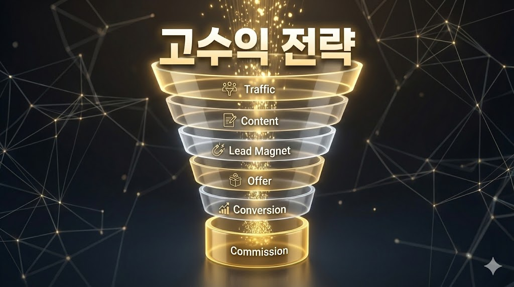 전환율 극대화를 위한 고수익 전략 깔대기 구조도