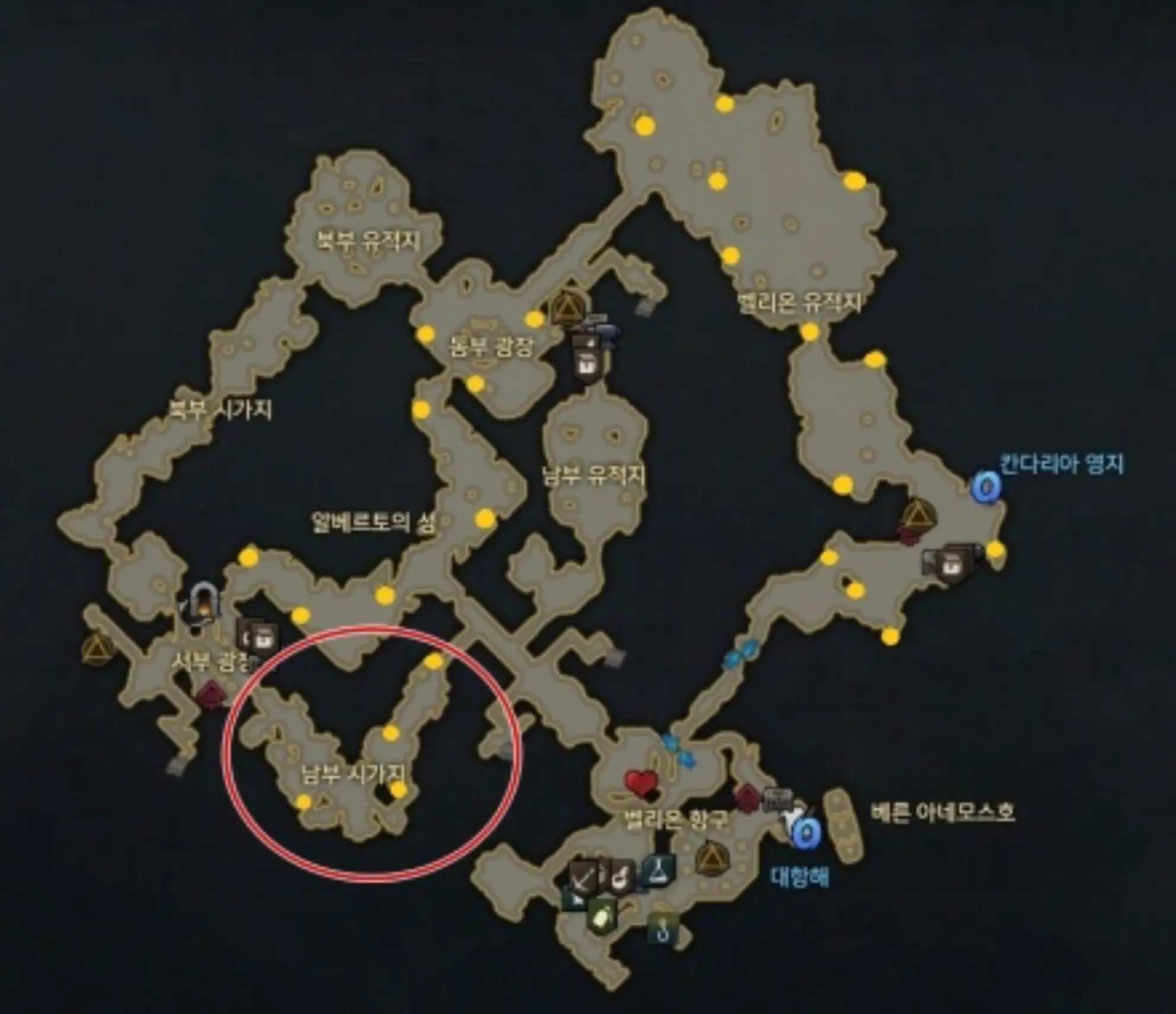 로스트아크 벨리온 몹없는 남부시가지