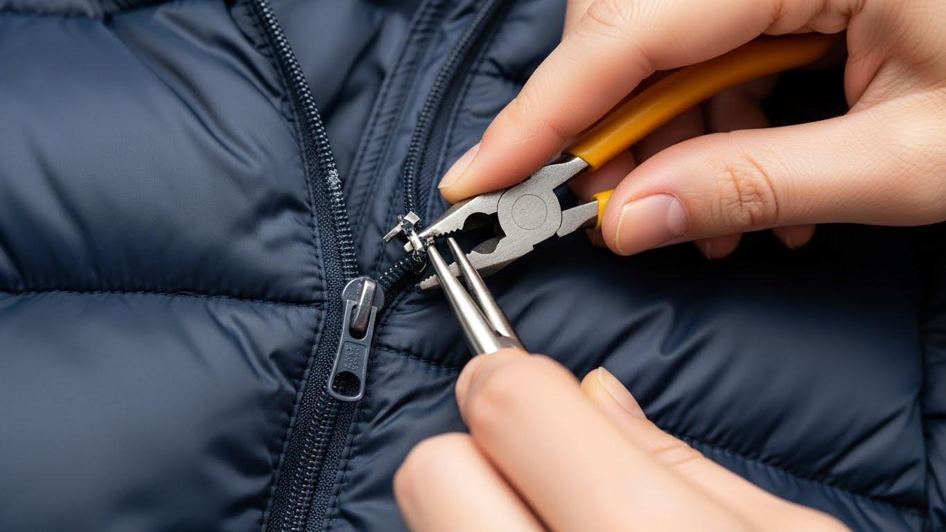 패딩 지퍼 수선