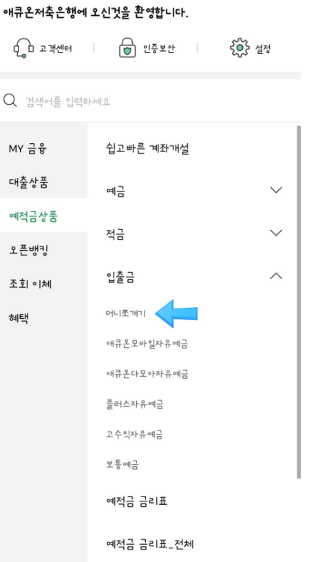 애큐온저축은행-파킹통장