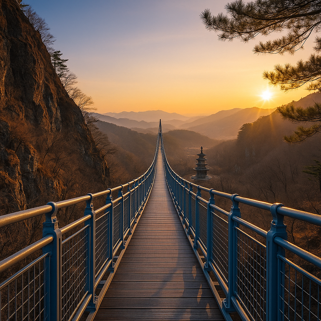 파주 감악산 출렁다리 &mdash; 자연 속 감성 + 스릴