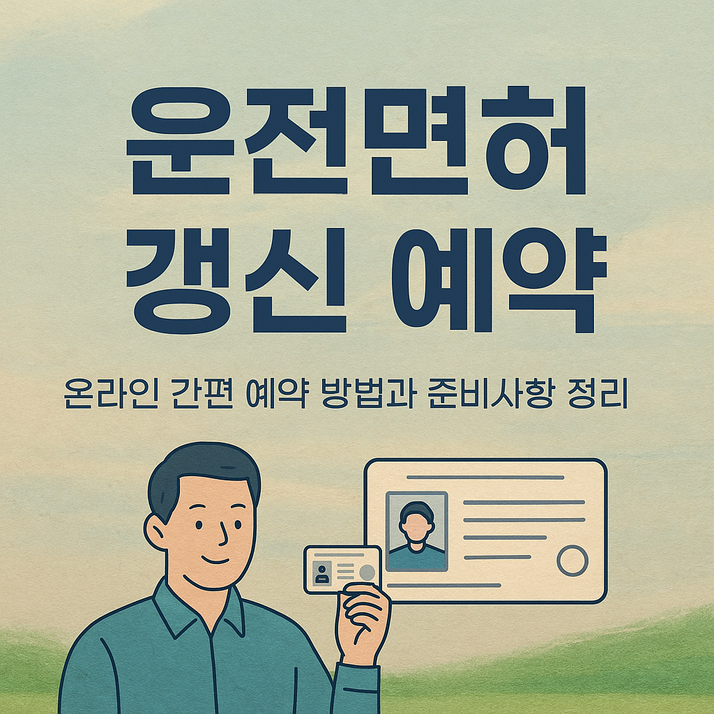 운전면허 온라인 갱신 예약 방법