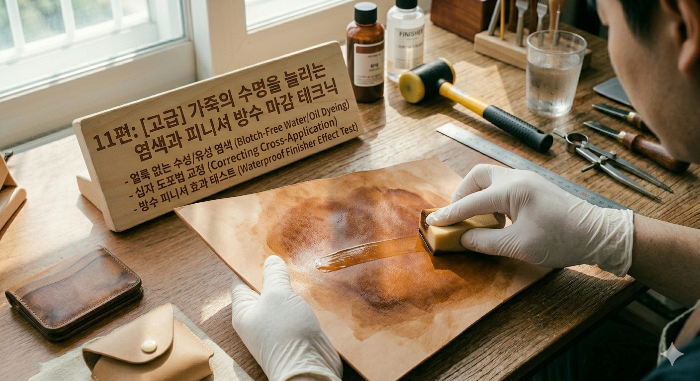11편: [고급] 가죽의 수명을 늘리는 염색과 피니셔 방수 마감 테크닉