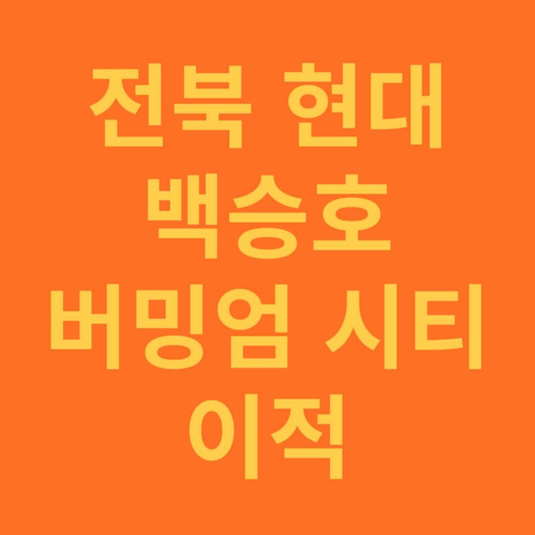 전북 현대 백승호 영국 버밍엄시티 이적