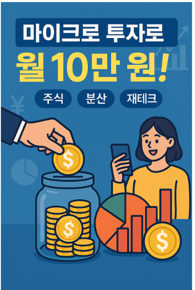 마이크로 투자로 월 10만 원! (주식, 분산, 재테크)