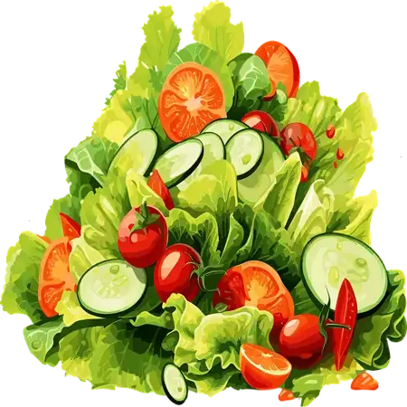 단순한 재료로 건강 샐러드 만들기