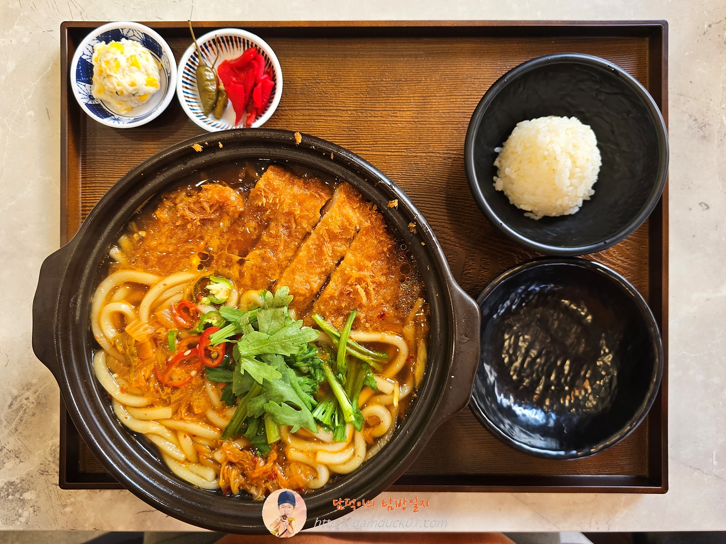 로스카츠 김치우동 나베