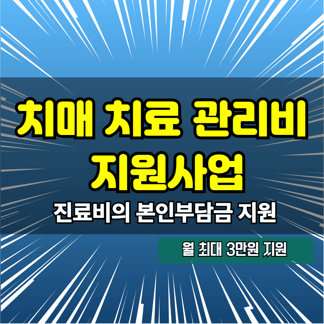 치매치료 관리비 지원