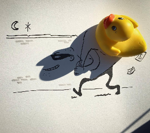 오리인형을 이용한 Vincent Bal의 작품